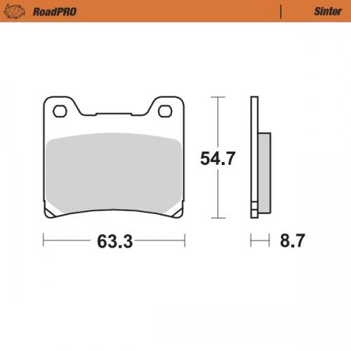 MOTO MASTER 401802, BRAKE PADS SINTER