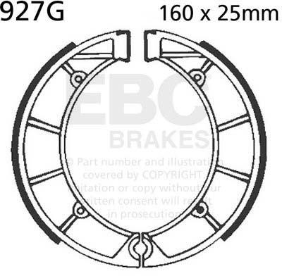 EBC 927G EBC BRAKE SHOES