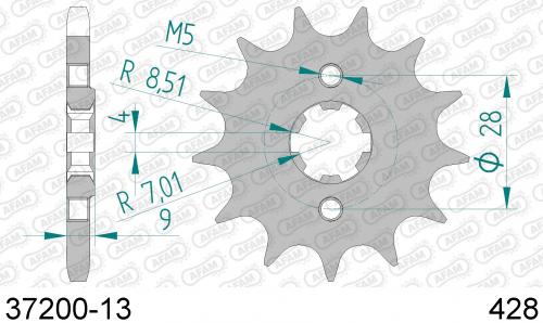 AFAM FRONT 13T, 428 AF13720013