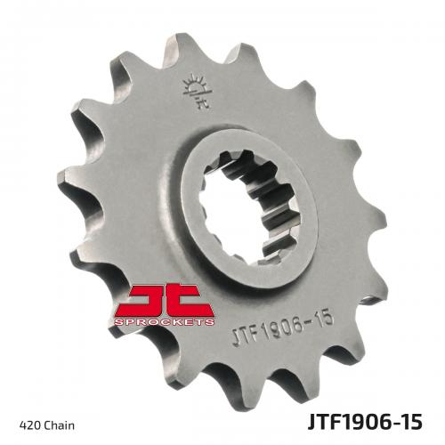 JT SPROCKETS FRONT STEEL 15T, 420 JTF190615