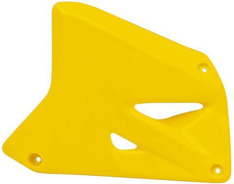 RTECH RADIATOR SCOOPS SUZUKI YELLOW SINGLE (OE)