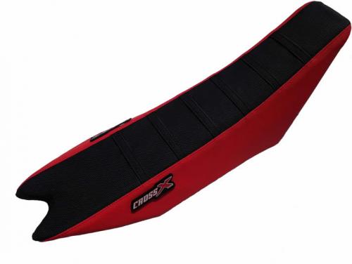CROSS X SEAT COVER, BLACK/BLACK/RED (STRIPES) M9123BRB