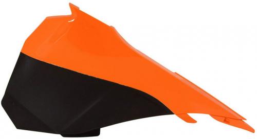 RTECH AIR BOX SIDE PANEL SX KTM ORANGE-BLACK (OE) 560430135