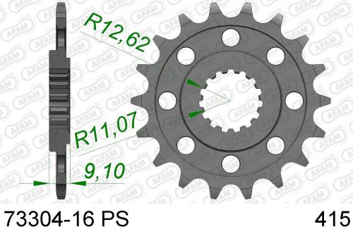 AFAM FRONT 16T PS, 415 AF17330416PS
