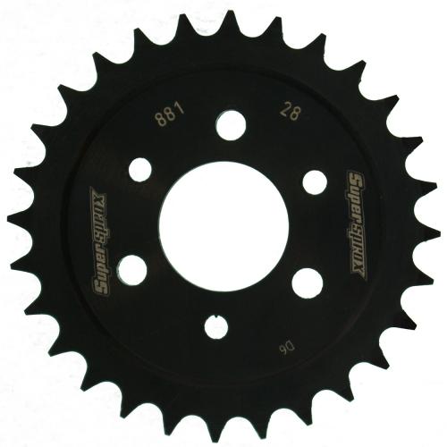 SUPERSPROX SUPERSPROX REAR STEEL 28T, BLACK SU488128B