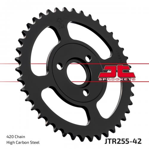 JT SPROCKETS REAR STEEL 42T, 420 JTR025542
