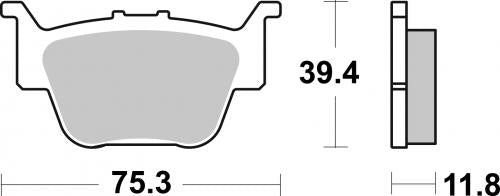 SBS 976SI BRAKE PADS SINTER