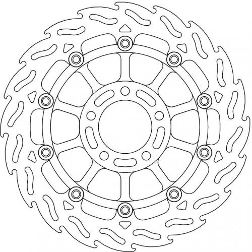 MOTO MASTER 113026, FLAME FLOAT ALU DISC 300