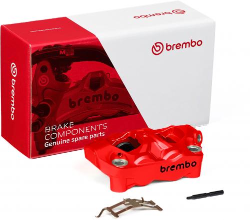 BREMBO HYPURE (PAINTED) RED BLACK LOGO LEFT
