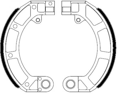 FERODO FSB891A BRAKE SHOE SET