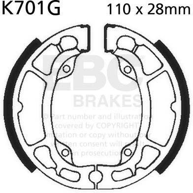 EBC K701G EBC BRAKE SHOES