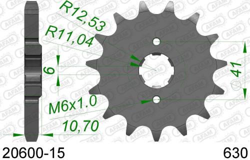 AFAM FRONT 15T, 630 AF12060015