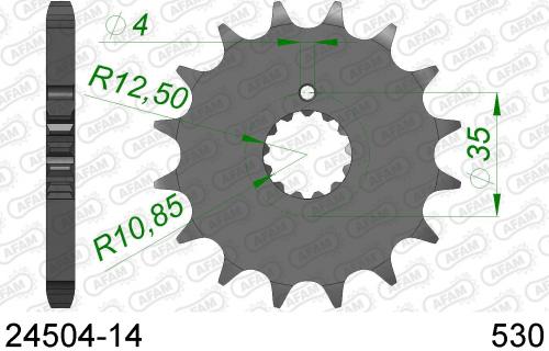 AFAM FRONT 14T, 530 AF12450414