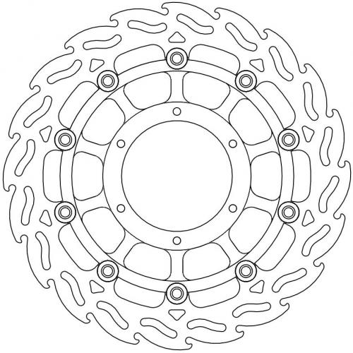 MOTO MASTER 113094, FLAME FLOAT ALU DISC 296