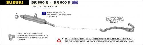ARROW DB-KILLLER SPARK ARRESTER PER PARIS-DAKAR
