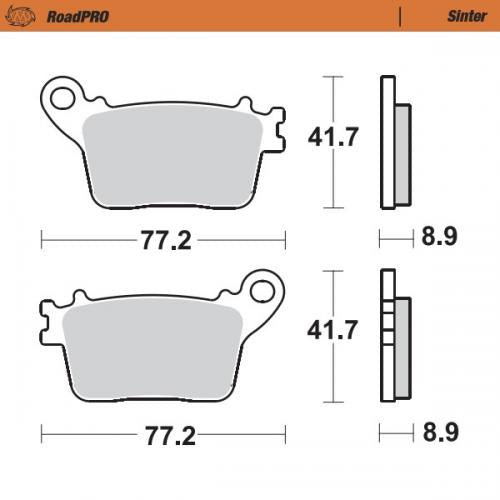 MOTO MASTER 406702, BRAKE PADS SINTER