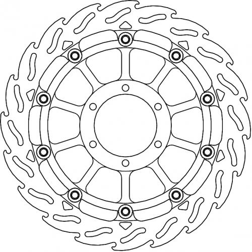 MOTO MASTER 113212, FLAME RACING SERIES DISC