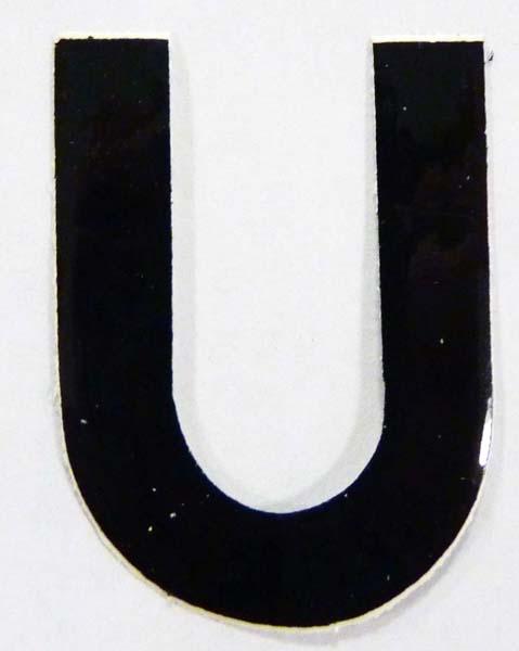 MISCELLANEOUS-1 (U) SMALL NUMBER PLATE LETTERS