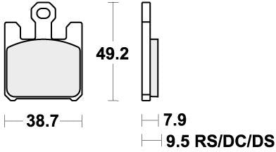 SBS 788SP BRAKE PADS SINTER EVO