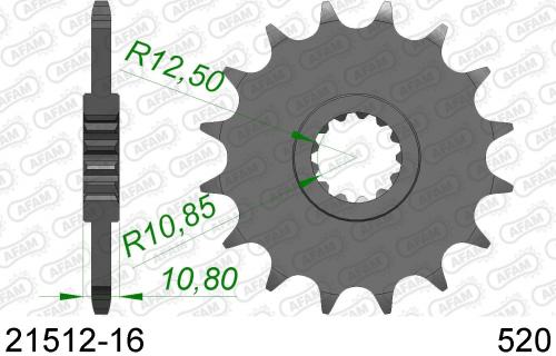 AFAM FRONT 16T, 520 AF12151216