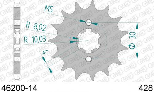 AFAM FRONT 14T, 428 AF14620014