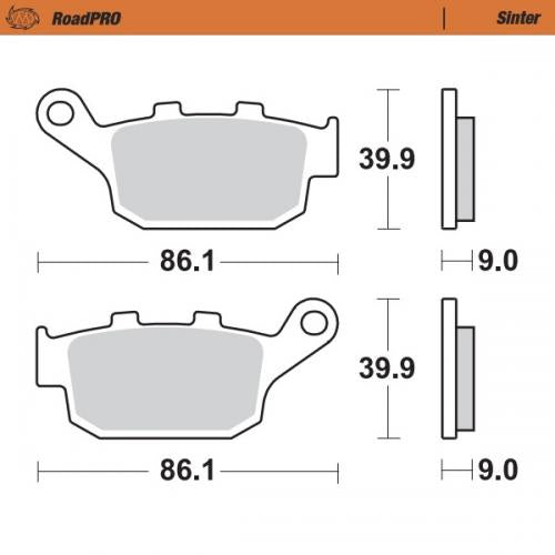 MOTO MASTER 407702, BRAKE PADS SINTER