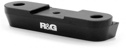 R&G REAR FOOTREST PLATE LEFT SIDE, BLACK 41210982