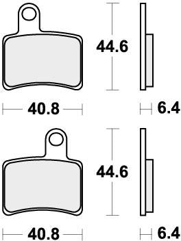 SBS 896RSI BRAKE PADS SINTER RACING