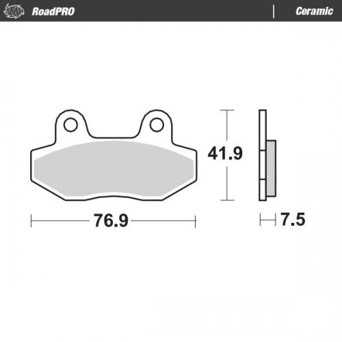 MOTO MASTER 410304, BRAKE PADS ORGANIC