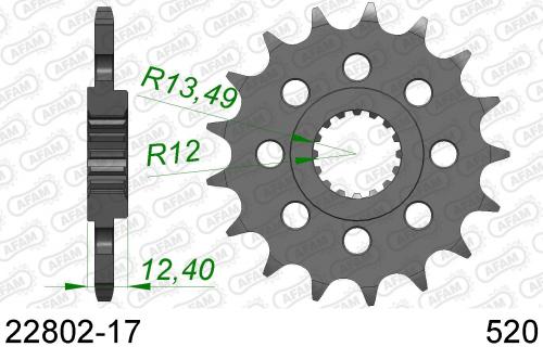 AFAM FRONT 17T, 520 AF12280217