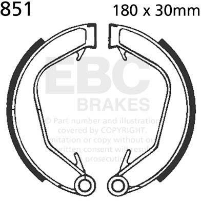 EBC 851 EBC BRAKE SHOES