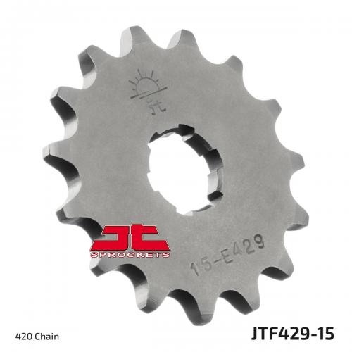 JT SPROCKETS FRONT STEEL 15T, 420 JTF042915