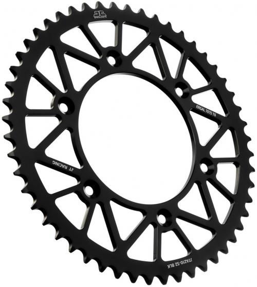 JT SPROCKETS REAR RACELITE ALU 52T BLACK, 520 JTA021052Z