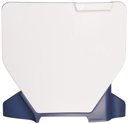 RTECH FRONT NUMBER PLATE WHITE-HSQ BLUE (OE)