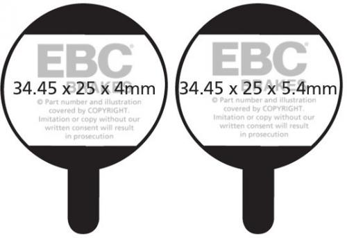 EBC CFA378 EBC GREEN TREKKING FORMULA MTB PADS