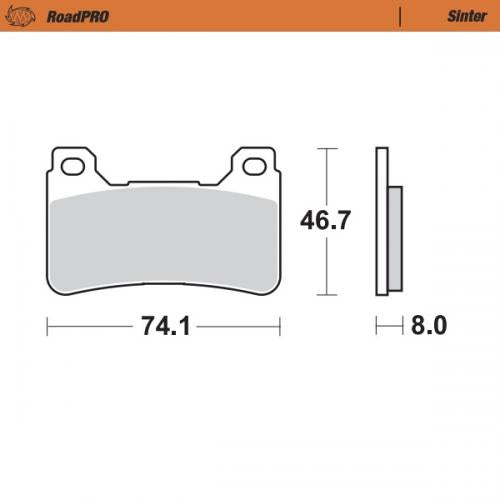 MOTO MASTER 406401, BRAKE PADS SINTER