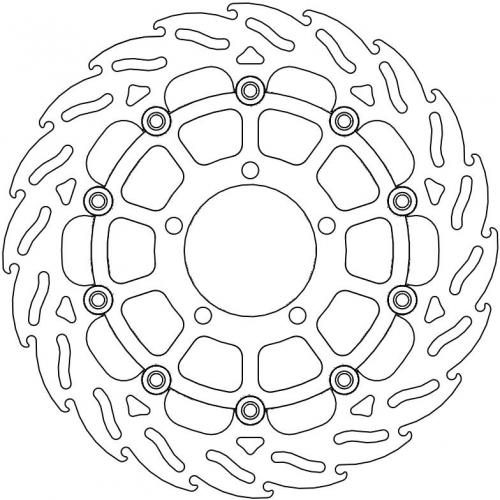 MOTO MASTER 112173, FLAME FLOATING ALU DISC 310