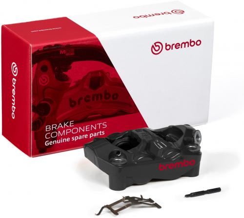 BREMBO HYPURE (PAINTED) BLACK RED LOGO LEFT