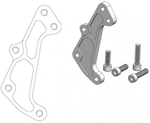 MOTO MASTER 211127, CALIPER ADAPTER BRACKET