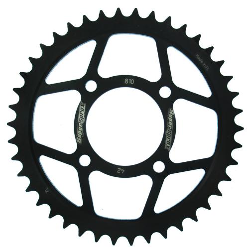 SUPERSPROX SUPERSPROX REAR STEEL 42T, BLACK, 428 SU481042B
