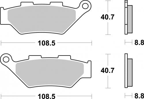 SBS 983HS BRAKE PADS SINTER