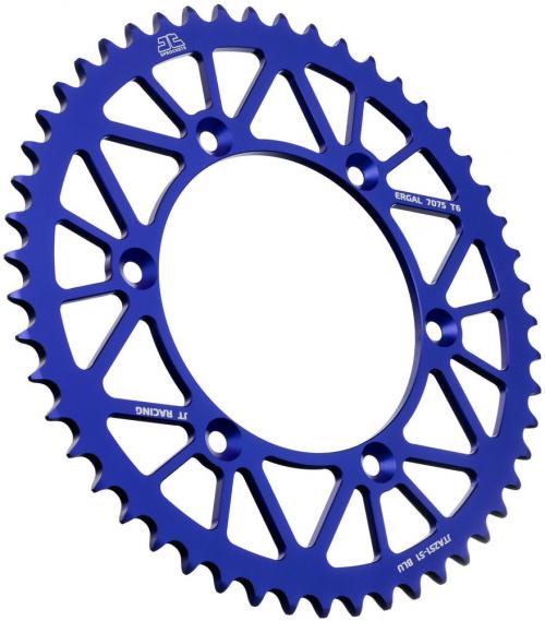 JT SPROCKETS REAR RACELITE ALU 51T BLUE, 520 JTA025151BLU