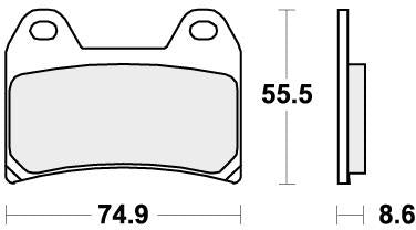 SBS 706DS-1 BRAKE PADS SINTER RACING