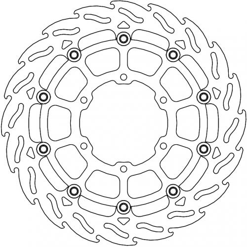 MOTO MASTER 112286, FLAME FLOATING ALU DISC 320