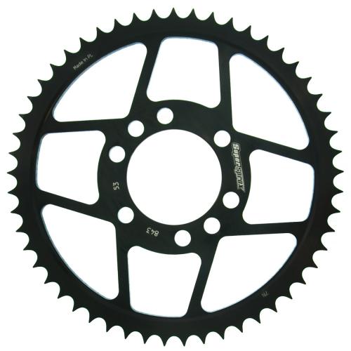 SUPERSPROX SUPERSPROX REAR STEEL 53T, BLACK, 428 SU484353B
