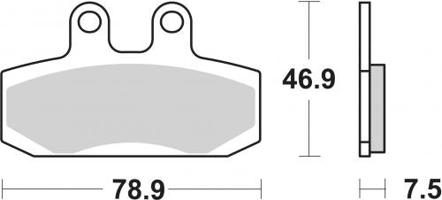 SBS 124HF BRAKE PADS ORGANIC