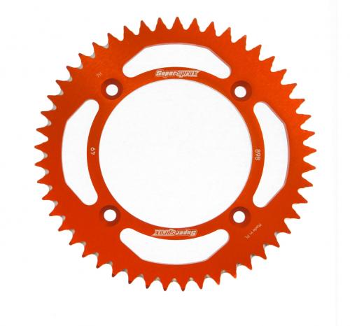 SUPERSPROX SUPERSPROX REAR ALU 49T, ORANGE, 428
