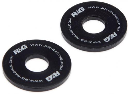 R&G REAR FOOTREST PLATE, BLACK, PAIR 41211560