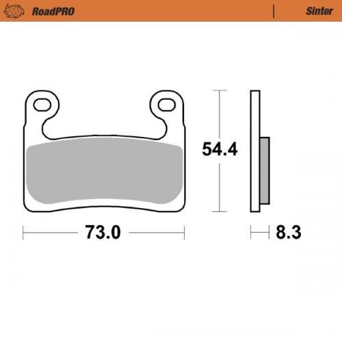 MOTO MASTER 413501, BRAKE PAD SINTER