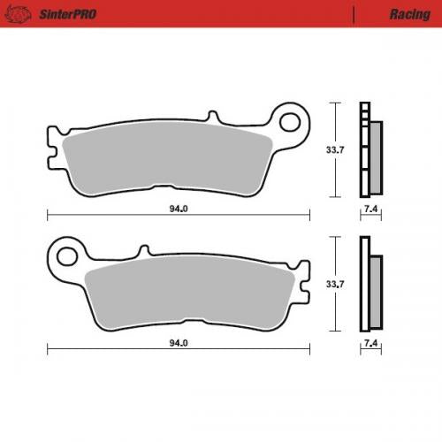 MOTO MASTER 099811, BRAKE PADS SINTER RACING